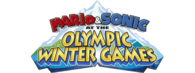 Mario & Sonic At The Olympic Winter Games title screen for Nintendo DS